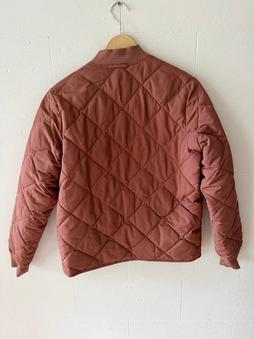 Frank & Oak | The Skyline Reversible Quilted Bomber in Rustic Brown | Small - Picture 11 of 13